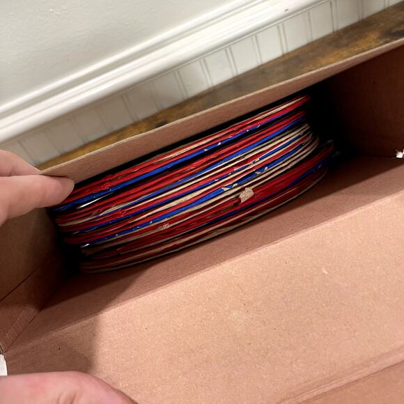 Set of 2 Boxes of 7 Lighted Lanterns Patriotic USA America Vintage Outdoor - Picture 6 of 9